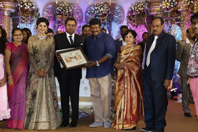Producer Abinesh Elangovan - Nandhini Reception Stills
